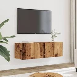 Zidni TV ormarići 2 kom boja starog drva 100 x 30 x 30 cm