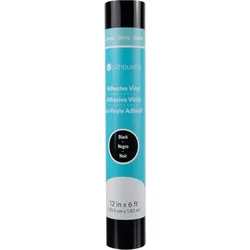 Silhouette Glossy Permanent Vinyl - 30,5 cm x 1,8 m - Black