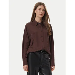 Guess Srajca W6BH46 W4236 Temno rjava Regular Fit