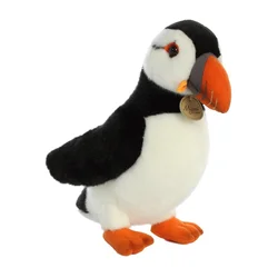 Northix Plišasta igrača Puffin, 25 cm, mehka in ljubka plišasta žival