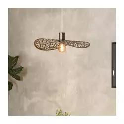 Eglo 44124 - Luster na sajli SWABY 1xE27/60W/230V prečnik 40 cm bronzan