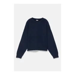 Pull&Bear Pulover temno modra