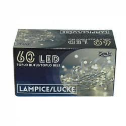 60 LED Lampica, toplo bijele B/O