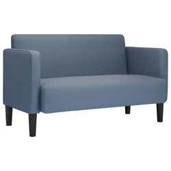 Sofa za dvije osobe plava 109 cm samt tkanina