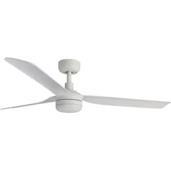 FARO 33814WT-20 - LED prigušiva stropni ventilator PUNT M LED/18W/230V bela prečnik 132 cm WT + daljinski upravljač