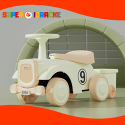 Retro guralica sa prikolicom olive