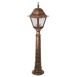 Opviq Spoljna lampa BSU-68179-BKR-B, 90 cm, Podna, IP65, E27, 60W, Braon