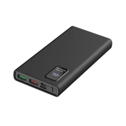 Power bank sa LED displejem Power Delivery 10000 mAh 3,7 V crna