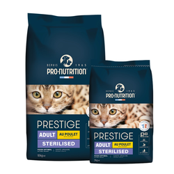 PRO-NUTRITION Suva hrana za mačke Prestige Adult Sterilised, Piletina, 10kg