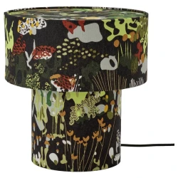 STOCKHOLM 2025 Stona lampa, crna raznobojno/tekstil, 35 cm
