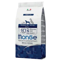 Monge Hrana za pse srednjih rasa Daily Medium Adult, Piletina - 3 kg