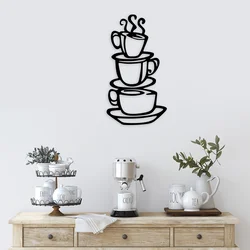 Wallity Zidna dekoracija Coffee, 40x75 cm, 1.5 mm, Crna