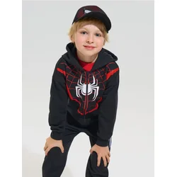Sinsay - Pamučna kapa sa šiltom sa reflektujućim elementima Spider-Man - crno