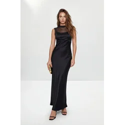 Trendyol Milla Ženska haljina Tprss26Ae00168, Crna