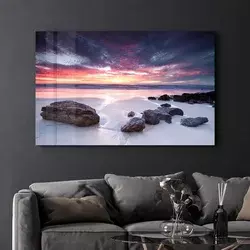 Wallity Dekorativna slika na kaljenom staklu, 46x72cm, Šarena
