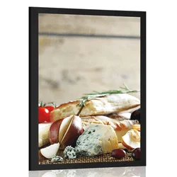 Plakat romantična večerja - 30x45 silver