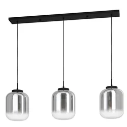EGLO viseća lampa BULCIAGO E27 3 grla dimljeno staklo 126 cm 390104