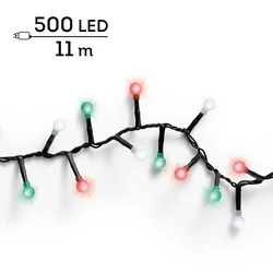 Lumineo LED lampice za jelku Cherry, 500 lampica, 11 m, 8 funkcija, Šarene