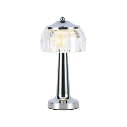 LED prigušiva stona lampa LED/1W/5V 3000-6000K 1800 mAh hrom