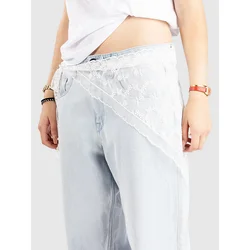 Blue Tomato Lace Mini Flowers Waist Scarf Belt white