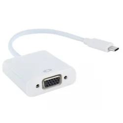 Adapter USB 3.1 tip C (M) - VGA (F) beli