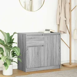 Komoda s ladicom siva sonoma 71x35x65 cm konstruirano drvo