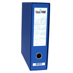 Registrator s kutijom A4, 8 cm, Lipa Mill, plavi