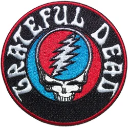 Grateful Dead Steal Your Face Logo v2 Iron-On Patch