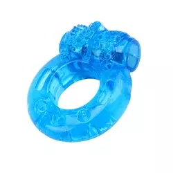 Prsten za penis Reusable, Vibrirajući, Svetloplavi