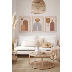 Wallity slika 3Dartsoho47, 3 dijela, 33 x 48 cm