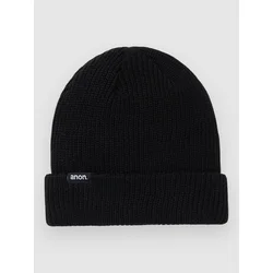 Anon Cuff Beanie true black