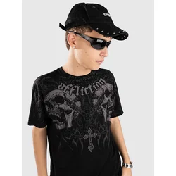 Affliction Decimation moška majica black lava wash