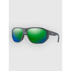 Smith Outrigger Matte Slate Sunglasses cp polarized grn mirror