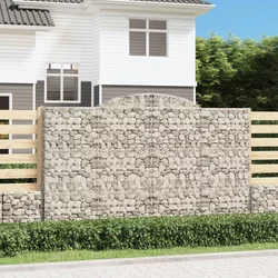 Gabionska košara s lukom 300x30x180/200 cm pocinčano željezo