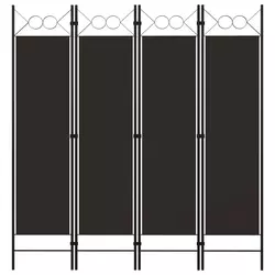 vidaXL Paravan 4-delni rjav 160x180 cm