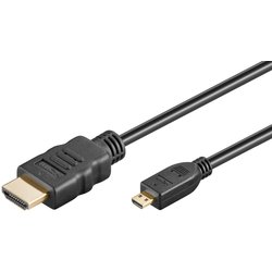 HDMI/A kabel 19 Pol moški  moški micro Tip D, 3m