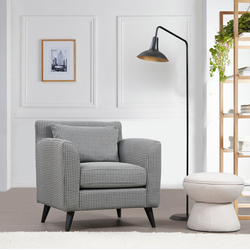 Atelier del Sofa Fotelja Nordic Arm 75x83x82cm Crno-Bela