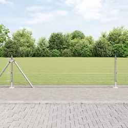Zavareno žičano ogradno mreža s betonskom podlogom 100 x 0,6 m