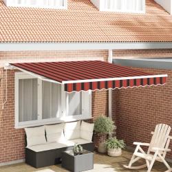 Skrovita tenda Narančasta i smeđa 350 x 250 cm