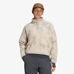 Mikina adidas Terrex Multi High Pile Fleece Pullover Wonder Alumina/ Light Brown M