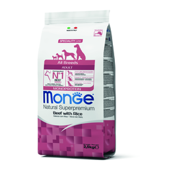 MONGE Suva hrana za pse all breeds adult monoprotein govedina&pirinač 2.5kg