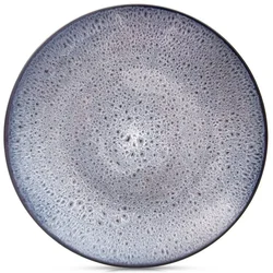 shumee Velik ploščat krožnik za večerjo, keramičen, vijoličen, 27 cm