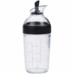 Dressing shaker GOOD GRIPS 236 ml, črn, plastika, OXO