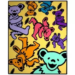 Grateful Dead Dancing Bears & Lightning Bolts Magnet