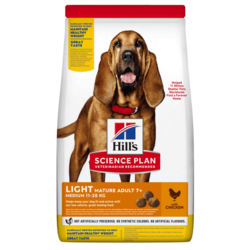 Hills SP Light Mature Adult Medium suha hrana za pse, piletina, 14 kg