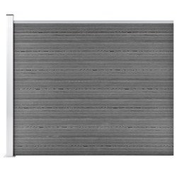 Den Ograjni panel WPC 175x146 cm siv
