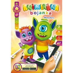 Bojanka A4 4D animirana 8L Monsters 1002