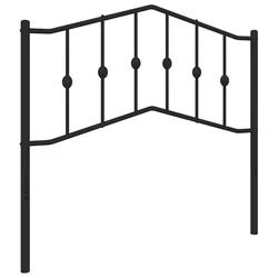 Vidaxl Kovinsko nadomestno vzglavje črno 100 cm