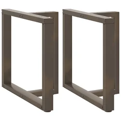 Noge za blagovaonski stol T-oblika 2 kom Crne 70x35x(72-73) cm Čelik