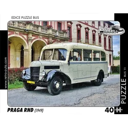 RETRO-AUTA Puzzle BUS št. 11 Praga RND (1949) 40 kosov